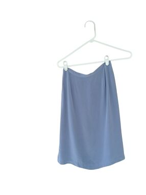 Talbots Lavender Pure Silk Knee Length Pencil Skirt Size 2P